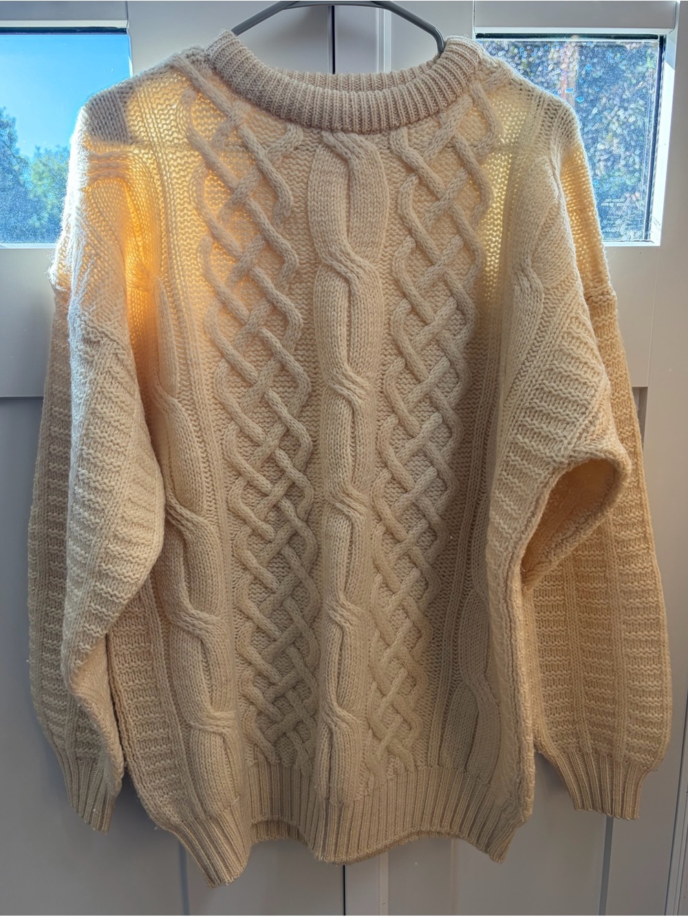 100% Irish Wool Sweater Vintage Blarney Unisex Classic Crewneck Ireland $199